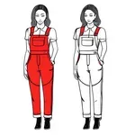 red overalls image